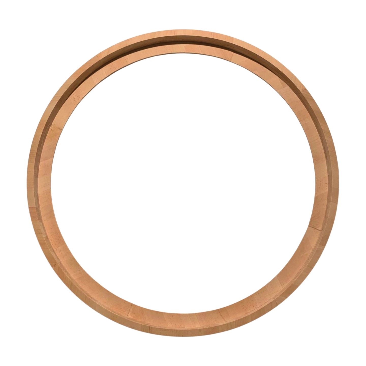 Bilderrahmen rund Buche – ohne Lackierung in 50 mm Stärke, Ø 15cm bis 205cm – Made in Germany