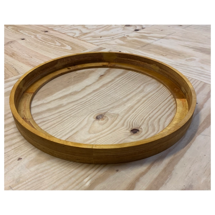 Schattenfugen Bilderrahmen rund Birke Multiplex ohne Lackierung Stärke 48mm dm 30cm bis 200cm – Made in Germany
