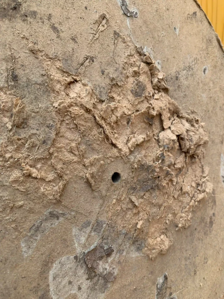 MDF-Ring mit ausgebrochener Kante